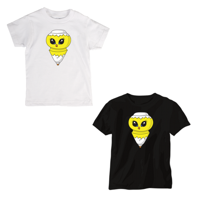 Chick white/black t-shirt
