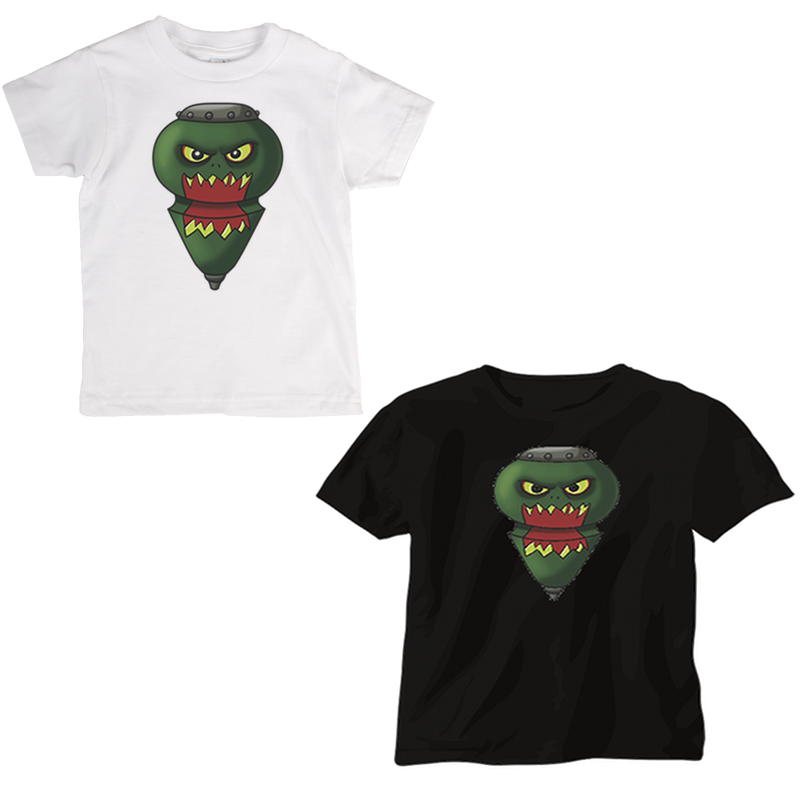 Green Monster white/black t-shirt